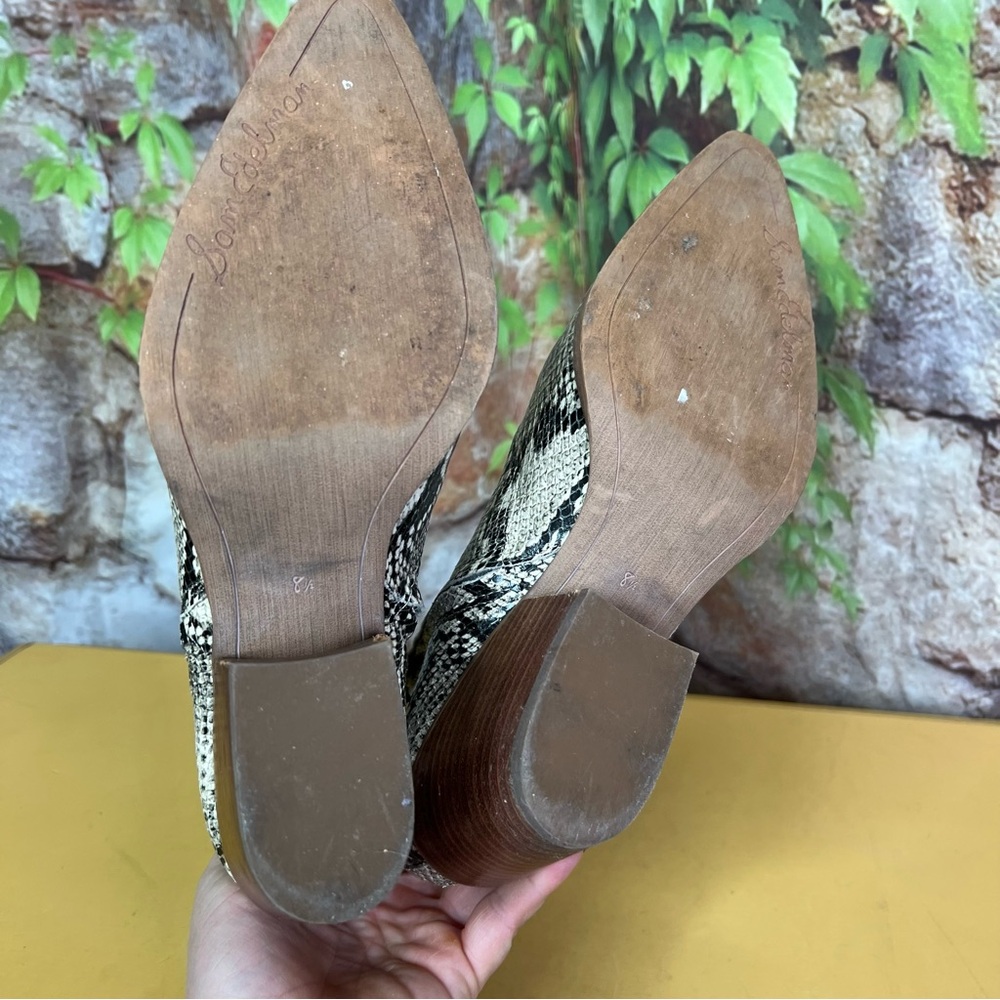 SAM EDELMAN Python Print Dual Zip Western Style L… - image 10